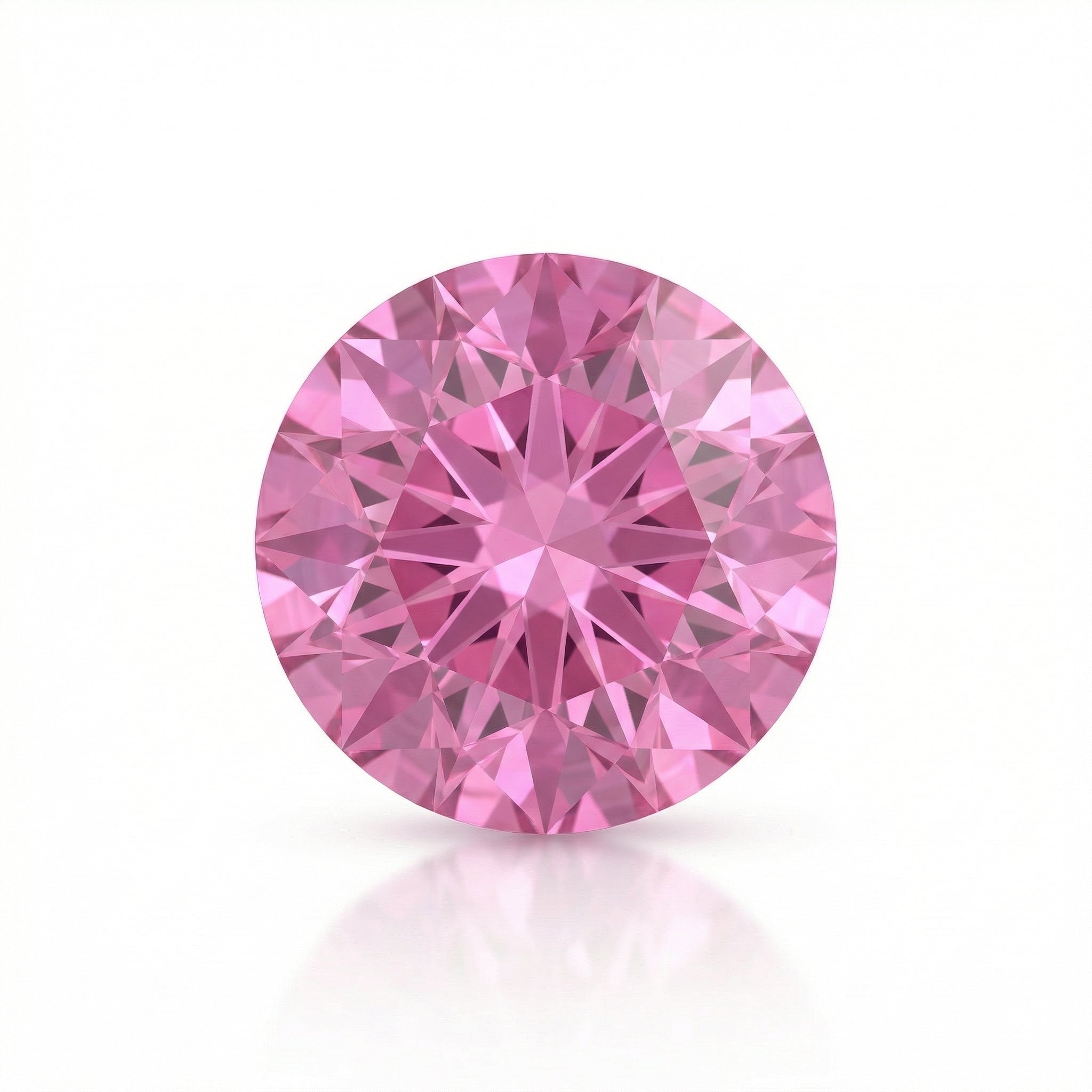 IGI Certified Laboratory Grown Pink Sapphire | 4.07 Carat Round Cut | Classic Brilliant Gemstone-Saleh Sallom Main image