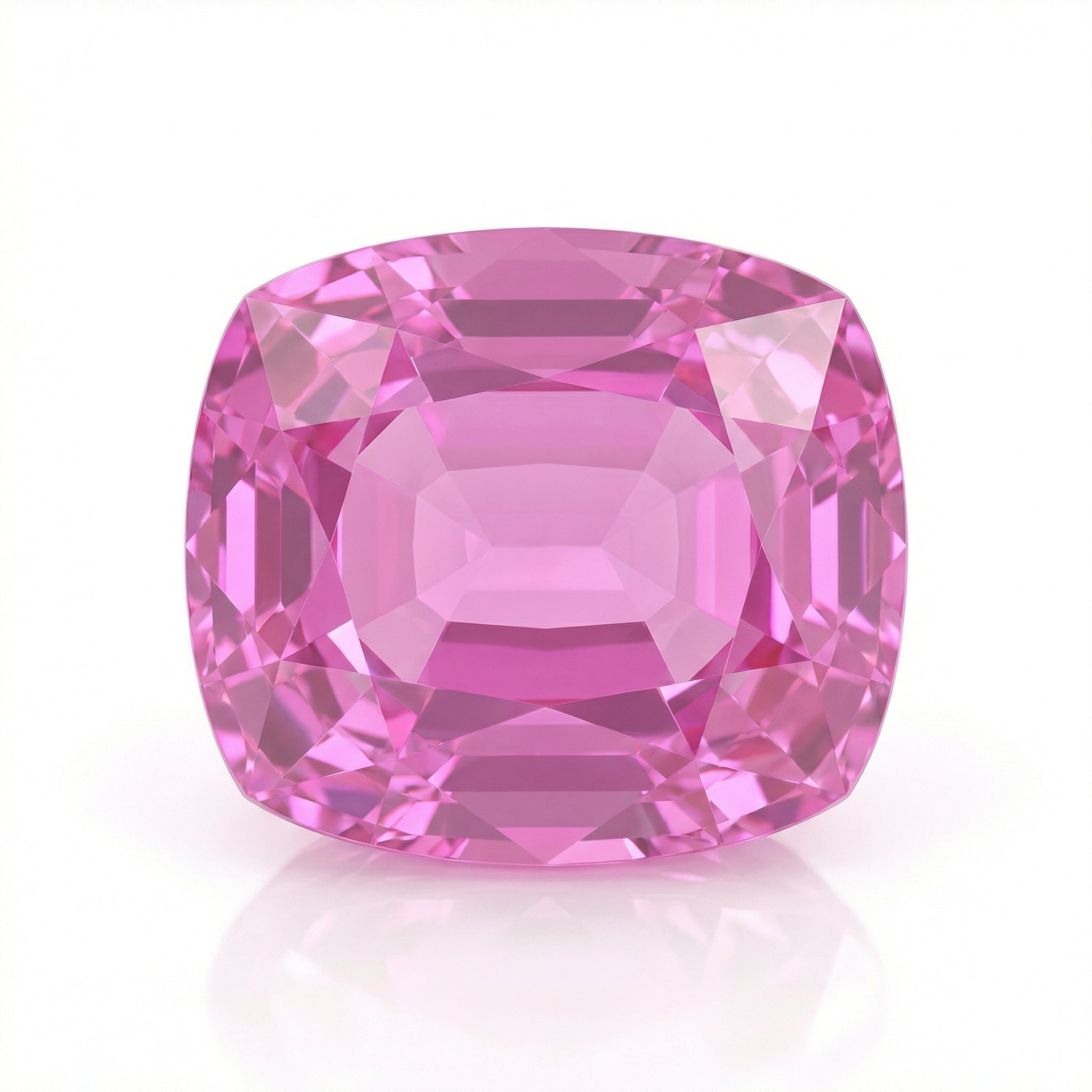 IGI Certified Laboratory Grown Pink Sapphire | 6.24 Carat Cushion Cut | Premium Luxury Gemstone-Saleh Sallom Main image