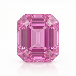 IGI Certified Laboratory Grown Pink Sapphire | 6.99 Carat Emerald Cut | High-End Luxury Gemstone-Saleh Sallom