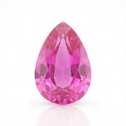 IGI Certified Laboratory Grown Pink Sapphire | 6.96 Carat Pear Cut | Premium Statement Gemstone-Saleh Sallom