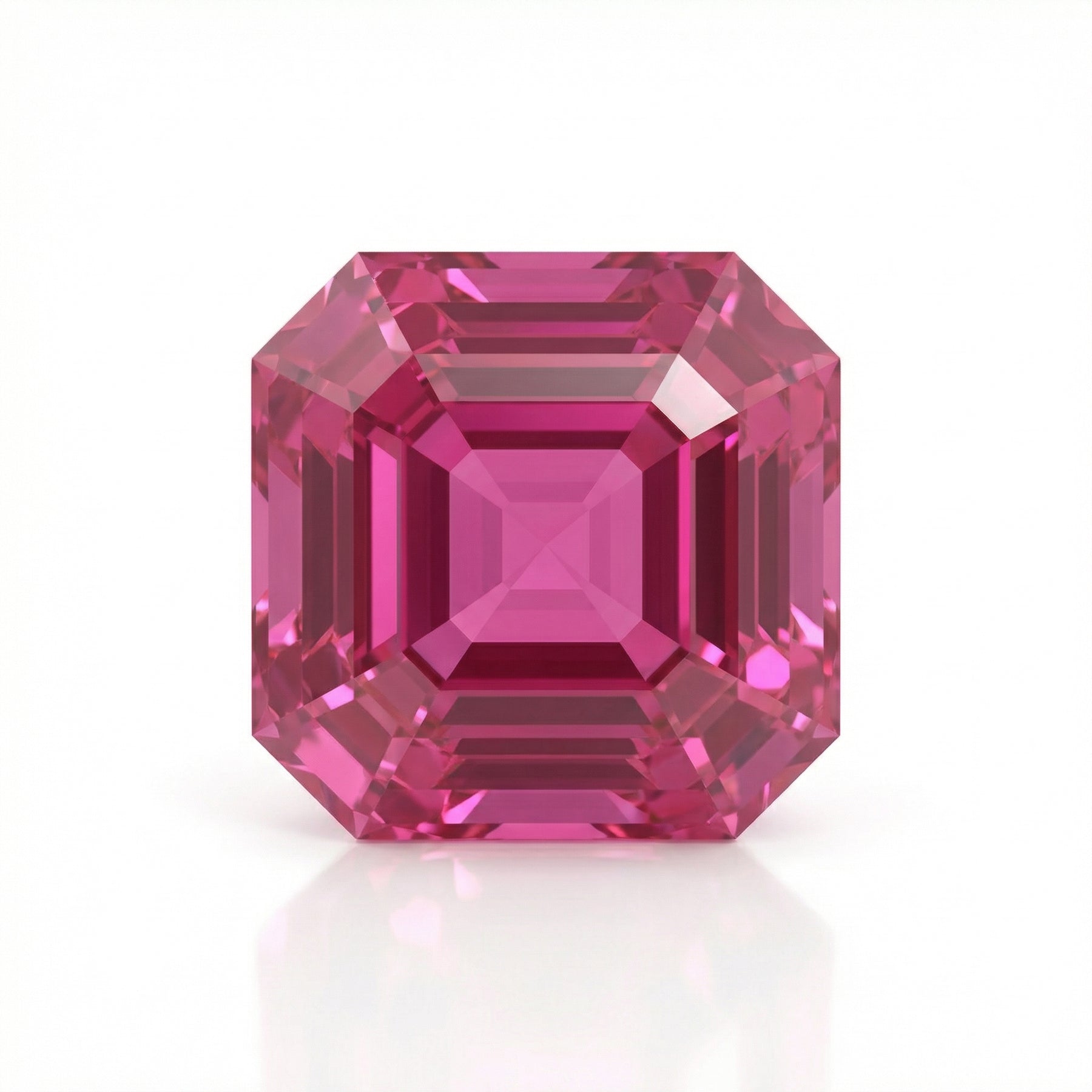 IGI Certified Laboratory Grown Pink Sapphire | 5.49 Carat Square Emerald Cut | Bold Luxury Gemstone-Saleh Sallom