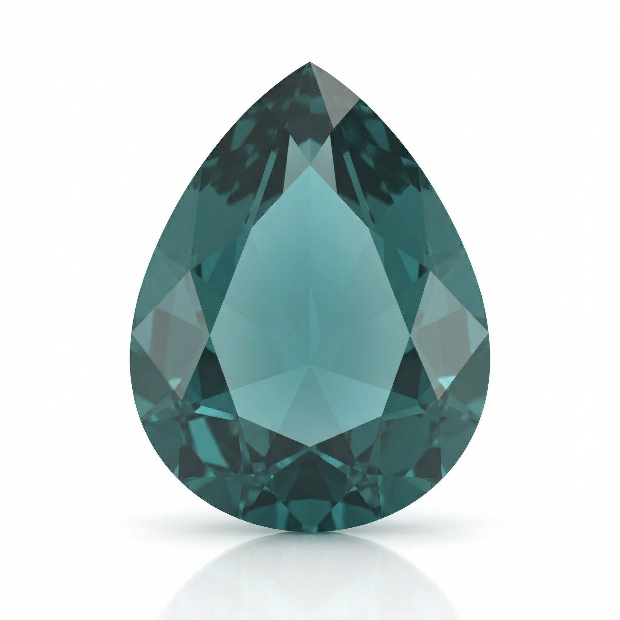 IGI Certified Laboratory Grown Green Spinel | 3.41 Carat Pear Cut | Elegant Unique Gemstone-Saleh Sallom Main image