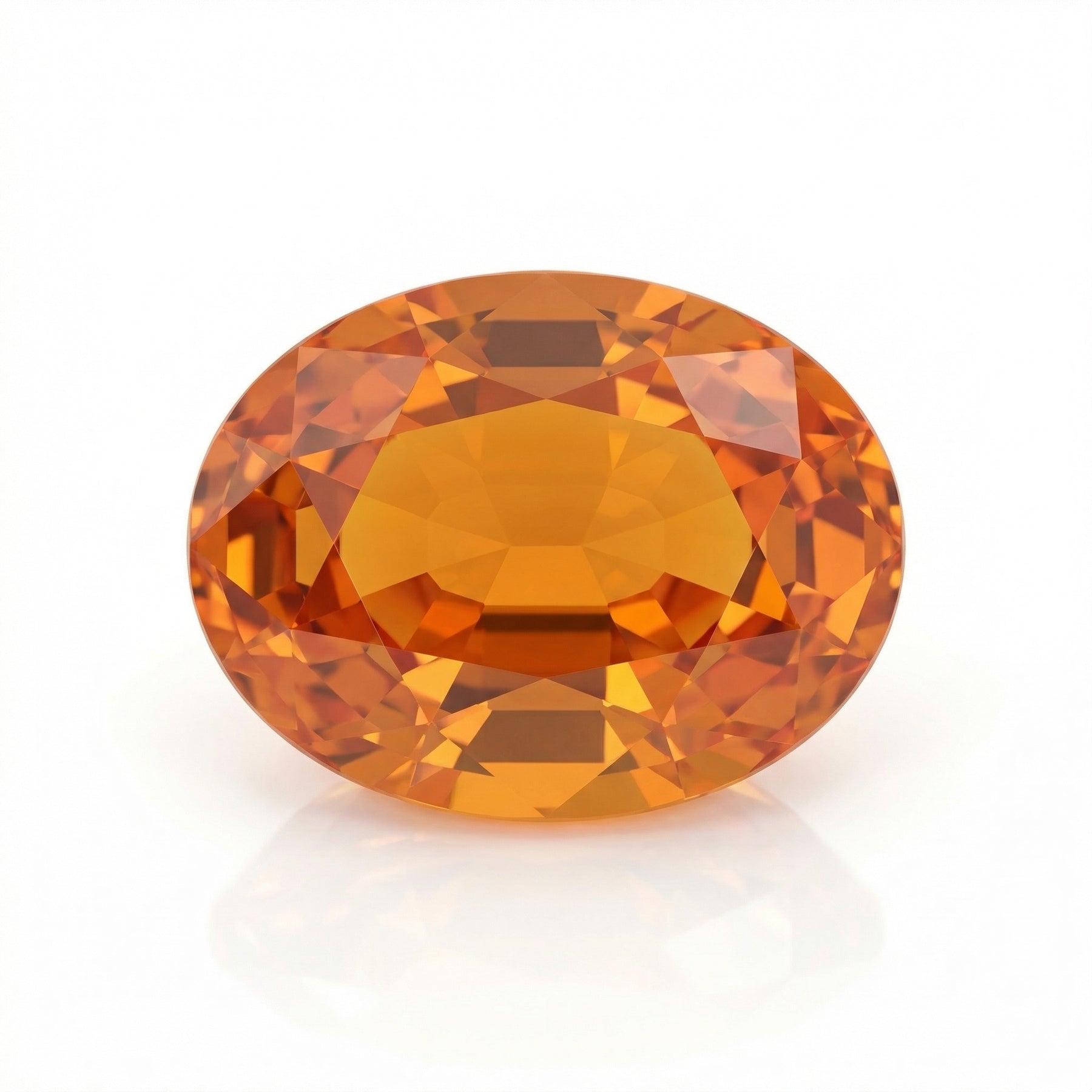 IGI Certified Laboratory Grown Yellowish Orange Sapphire | 7.31 Carat Oval Cut | Elegant Luxury Statement Gemstone-Saleh Sallom