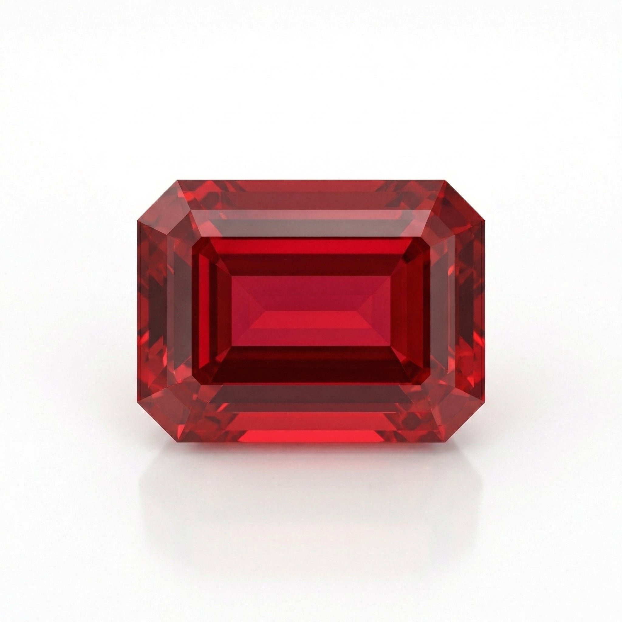 IGI Certified Laboratory Grown Ruby | 13.13 Carat Emerald Cut | Ultra Luxury Statement Gemstone-Saleh Sallom Main image
