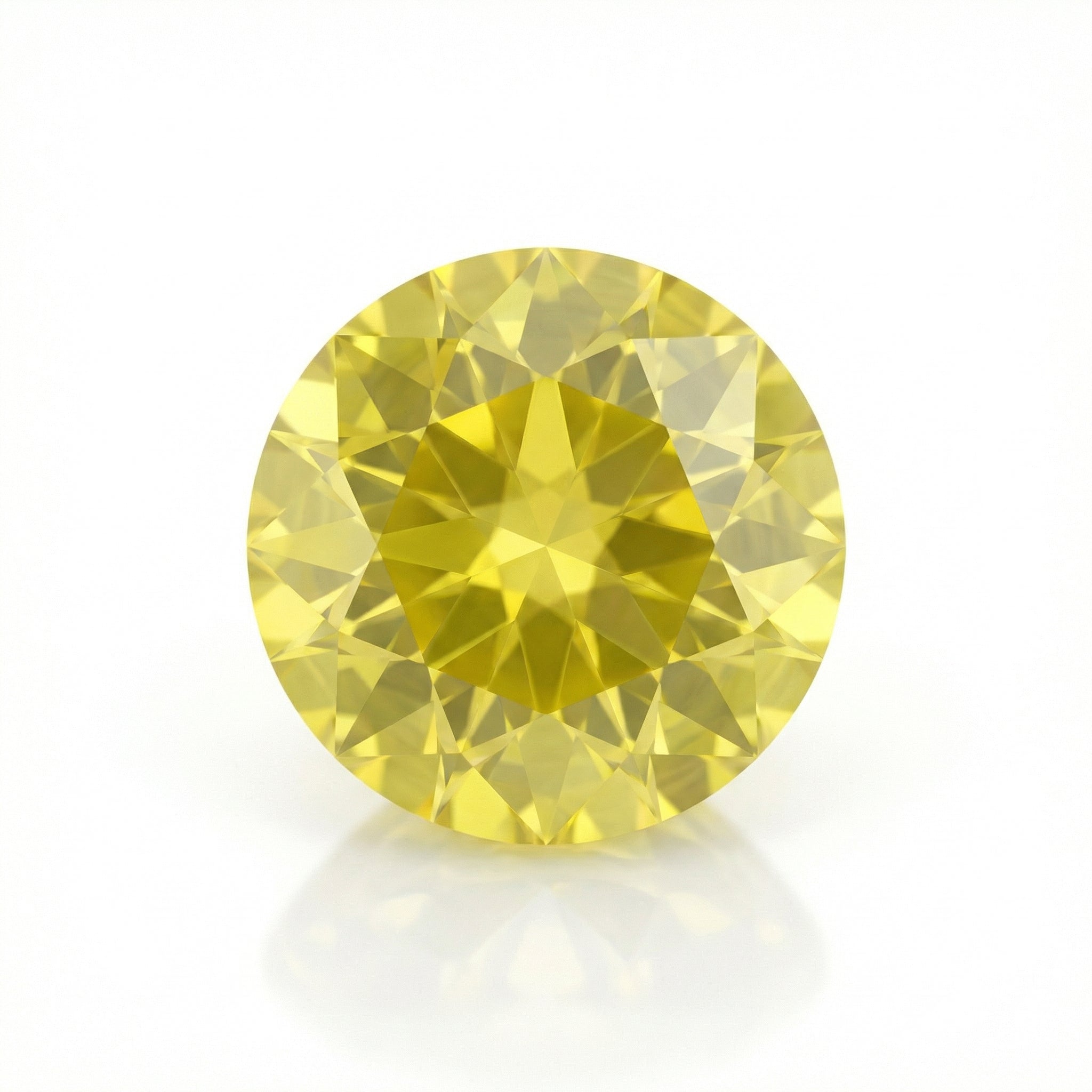 IGI Certified Laboratory Grown Yellow Sapphire | 9.16 Carat Round Brilliant Cut | Premium Luxury Gemstone-Saleh Sallom Main image