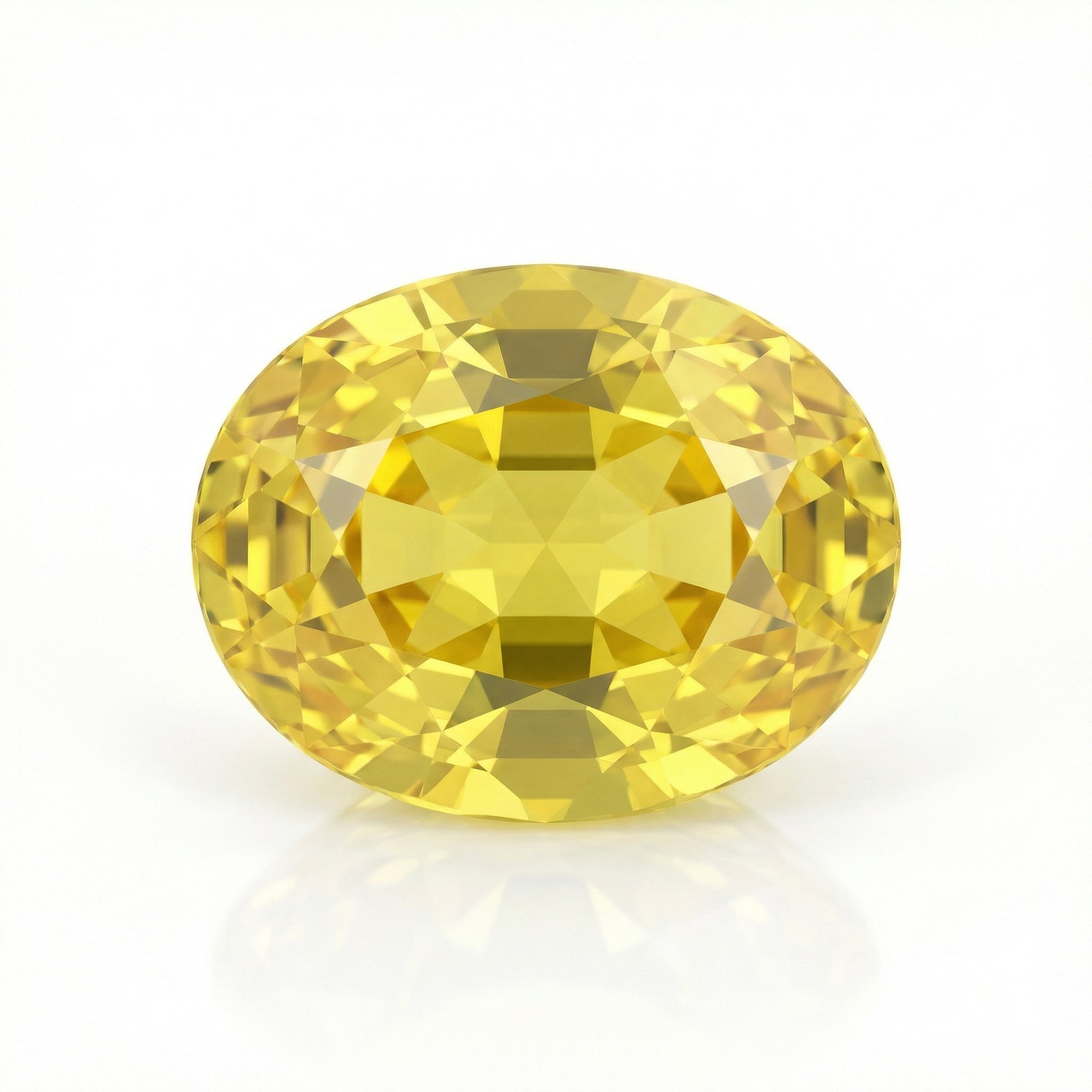 rtified Laboratory Grown Yellow Sapphire | 6.91 Carat Oval Cut | Premium Statement Gemstone-Saleh Sallom