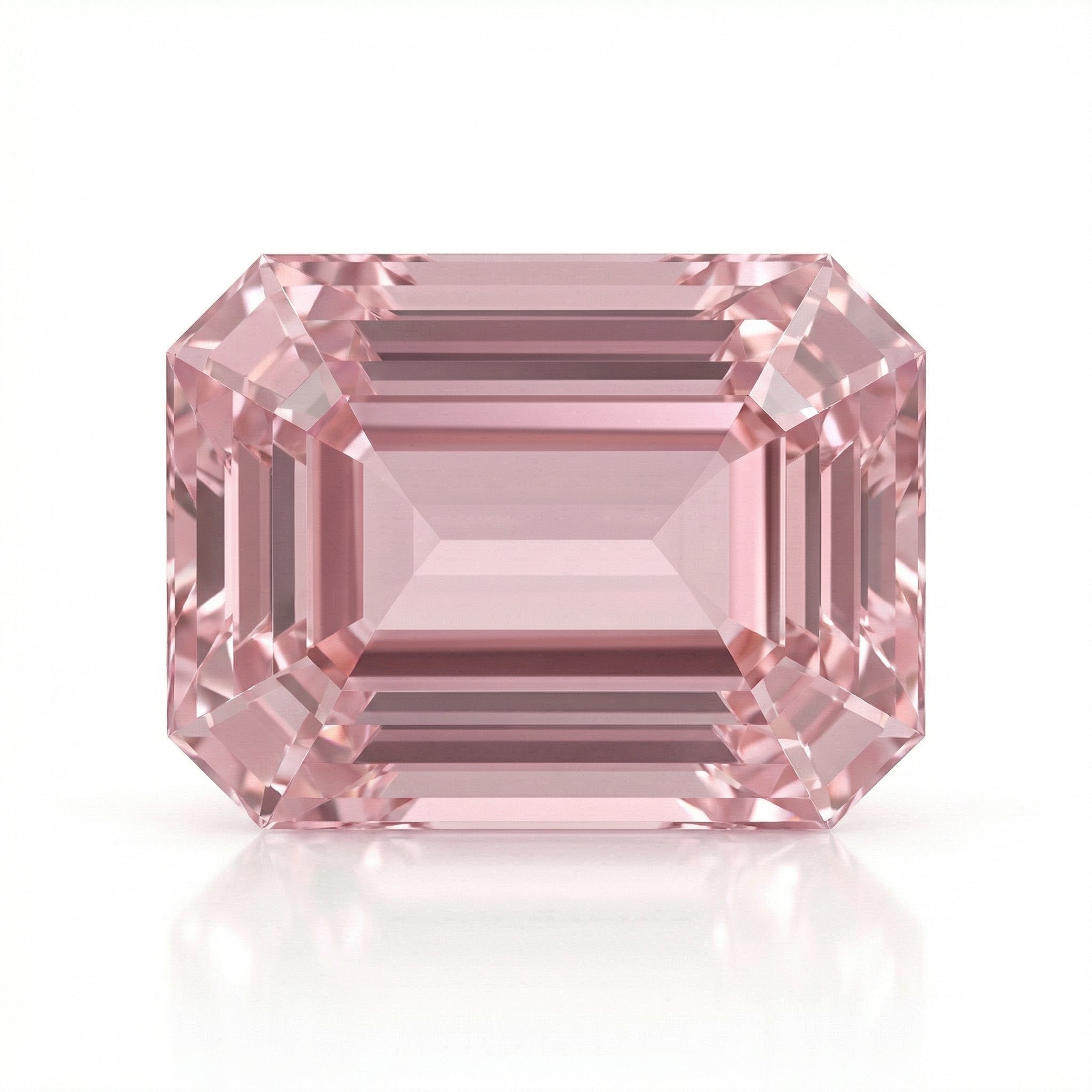 IGI Certified Laboratory Grown Orangy Pink Sapphire | 1.72 Carat Emerald Cut | Elegant Unique Gemstone-Saleh Sallom Main image