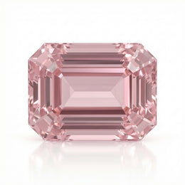 IGI Certified Laboratory Grown Orangy Pink Sapphire | 1.72 Carat Emerald Cut | Elegant Unique Gemstone-Saleh Sallom