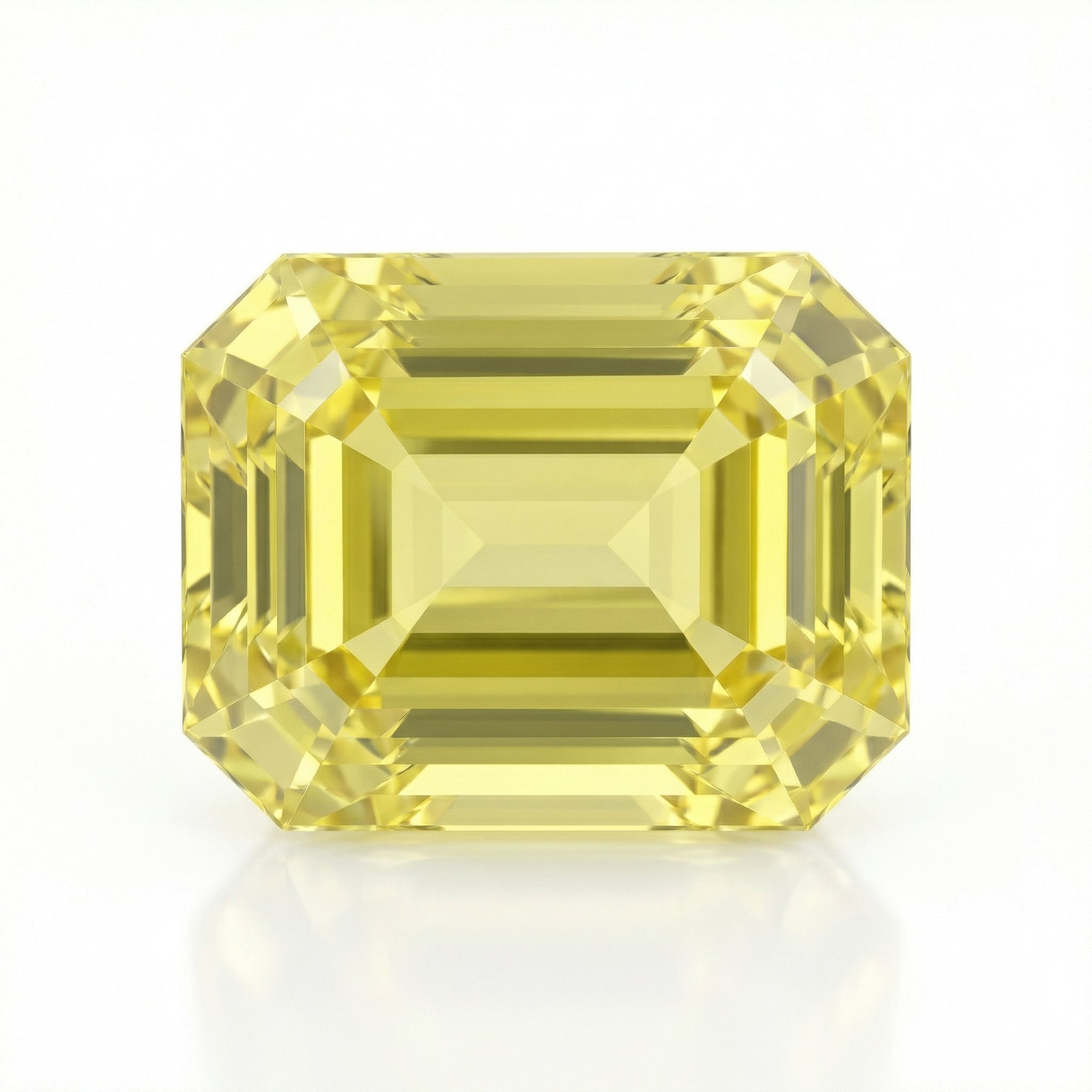 IGI Certified Laboratory Grown Yellow Sapphire | 3.63 Carat Emerald Cut | Elegant Luxury Gemstone-Saleh Sallom