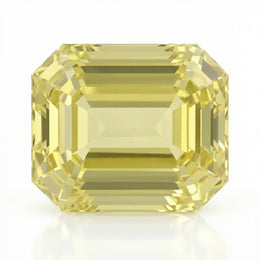 IGI Certified Laboratory Grown Yellow Sapphire | 15.21 Carat Emerald Cut | High Jewelry Statement Gemstone-Saleh Sallom