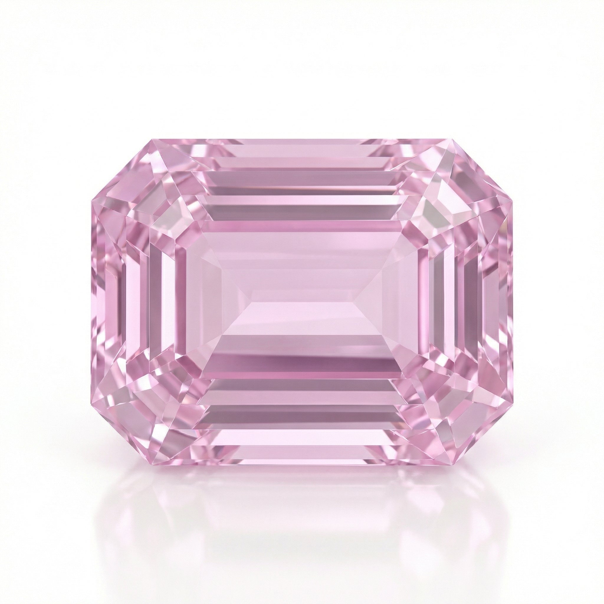 IGI Certified Laboratory Grown Pink Sapphire | 3.00 Carat Emerald Cut | Elegant Minimal Luxury Gemstone-Saleh Sallom Main image