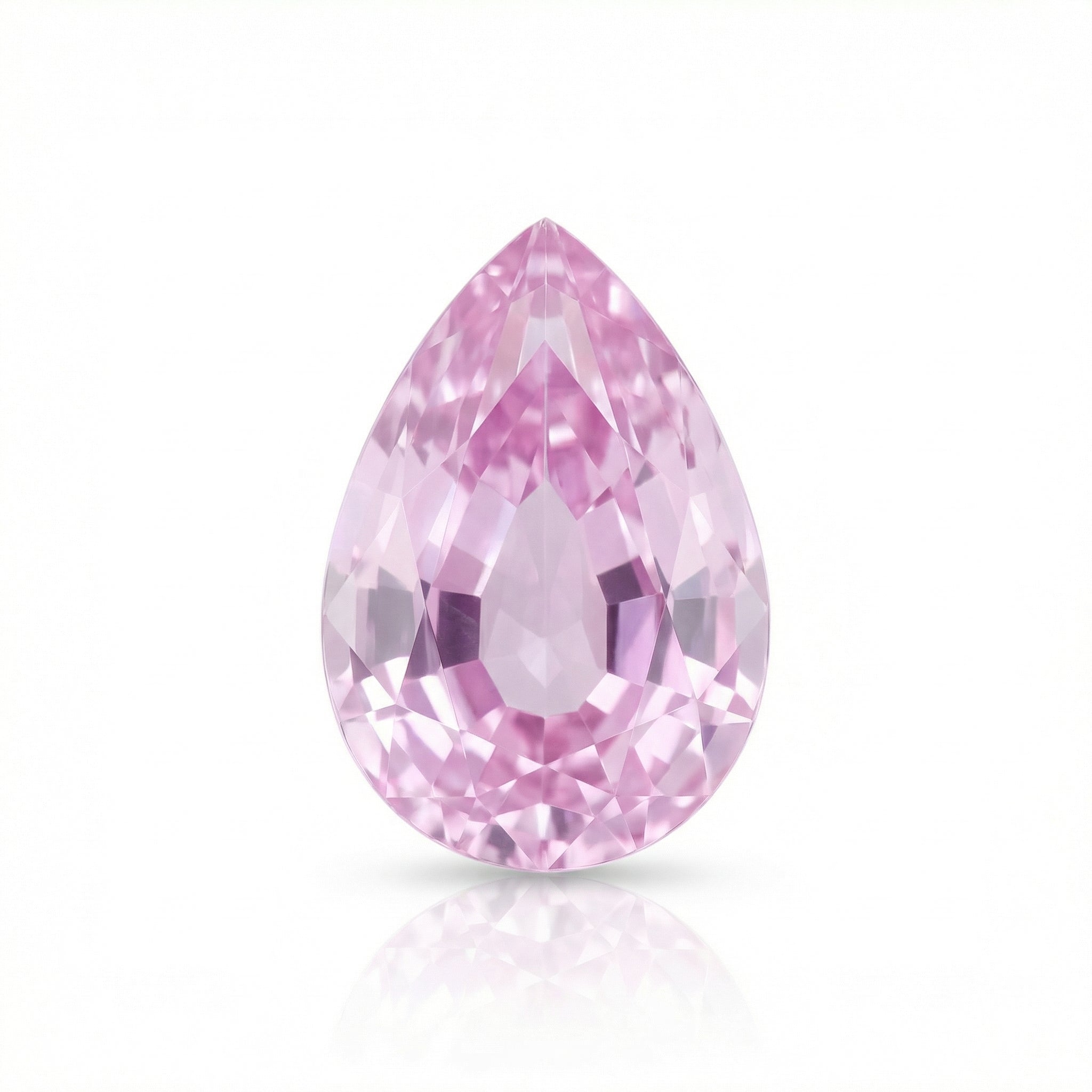 IGI Certified Laboratory Grown Pink Sapphire | 4.66 Carat Pear Cut | Romantic Luxury Gemstone-Saleh Sallom Main image