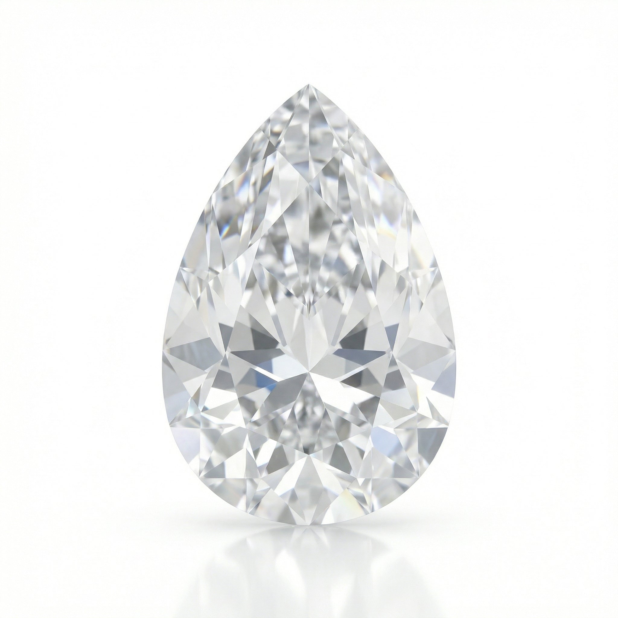 IGI Certified Laboratory Grown Colorless Sapphire | 5.36 Carat Pear Cut | Diamond Alternative Luxury Gemstone-Saleh Sallom Main image