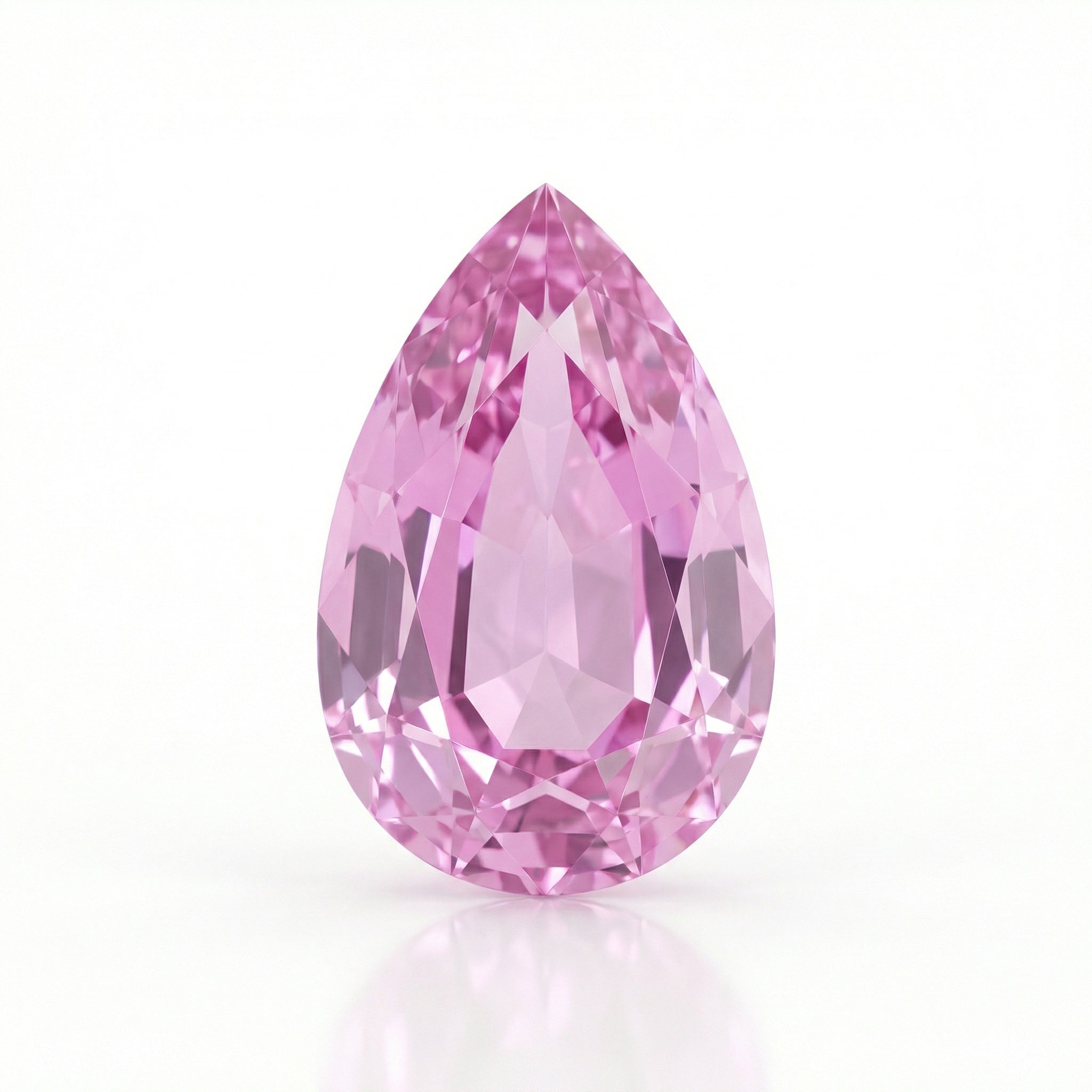 IGI Certified Laboratory Grown Pink Sapphire | 5.76 Carat Pear Cut | Elegant Luxury Gemstone-Saleh Sallom Main image