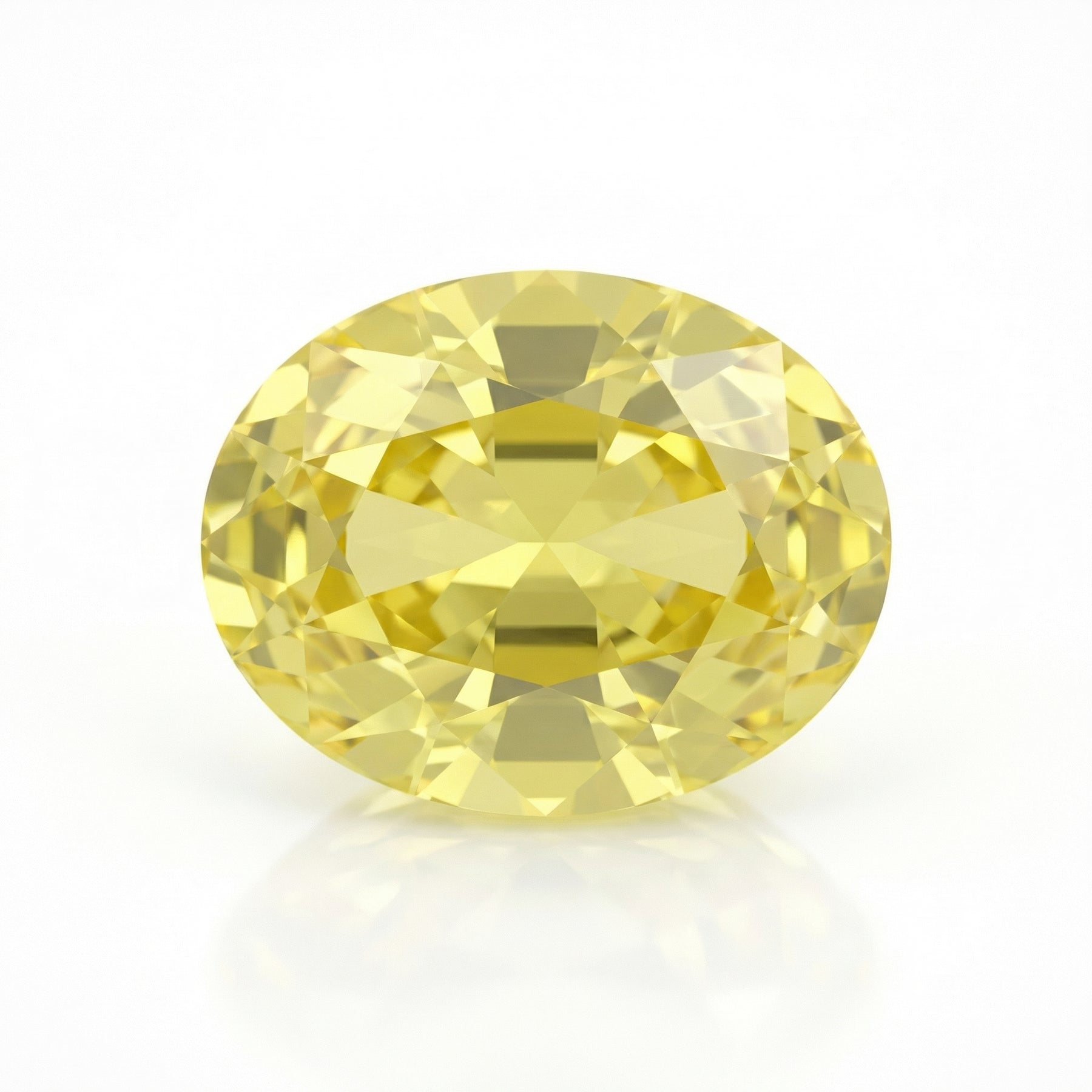 IGI Certified Laboratory Grown Yellow Sapphire | 5.96 Carat Oval Cut | Bright Yellow Luxury Gemstone-Saleh Sallom