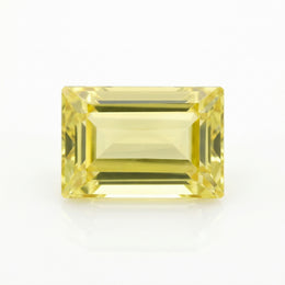 IGI Certified Laboratory Grown Yellow Sapphire | 5.57 Carat Rectangular Step Cut | Elegant Yellow Gemstone-Saleh Sallom