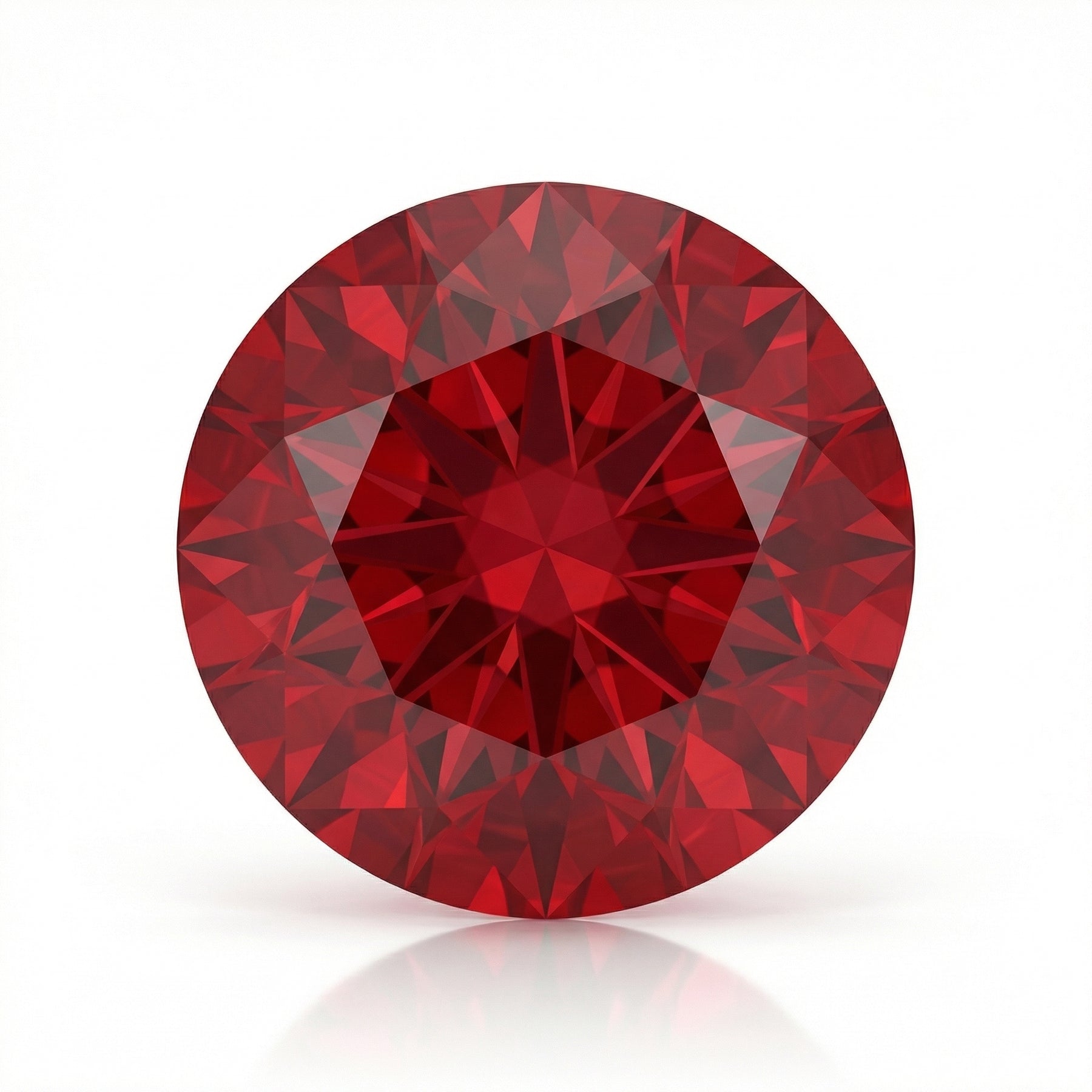 IGI Certified Laboratory Grown Ruby | 5.54 Carat Round Mixed Cut | Purplish Red Luxury Gemstone-Saleh Sallom