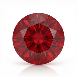 IGI Certified Laboratory Grown Ruby | 5.54 Carat Round Mixed Cut | Purplish Red Luxury Gemstone-Saleh Sallom