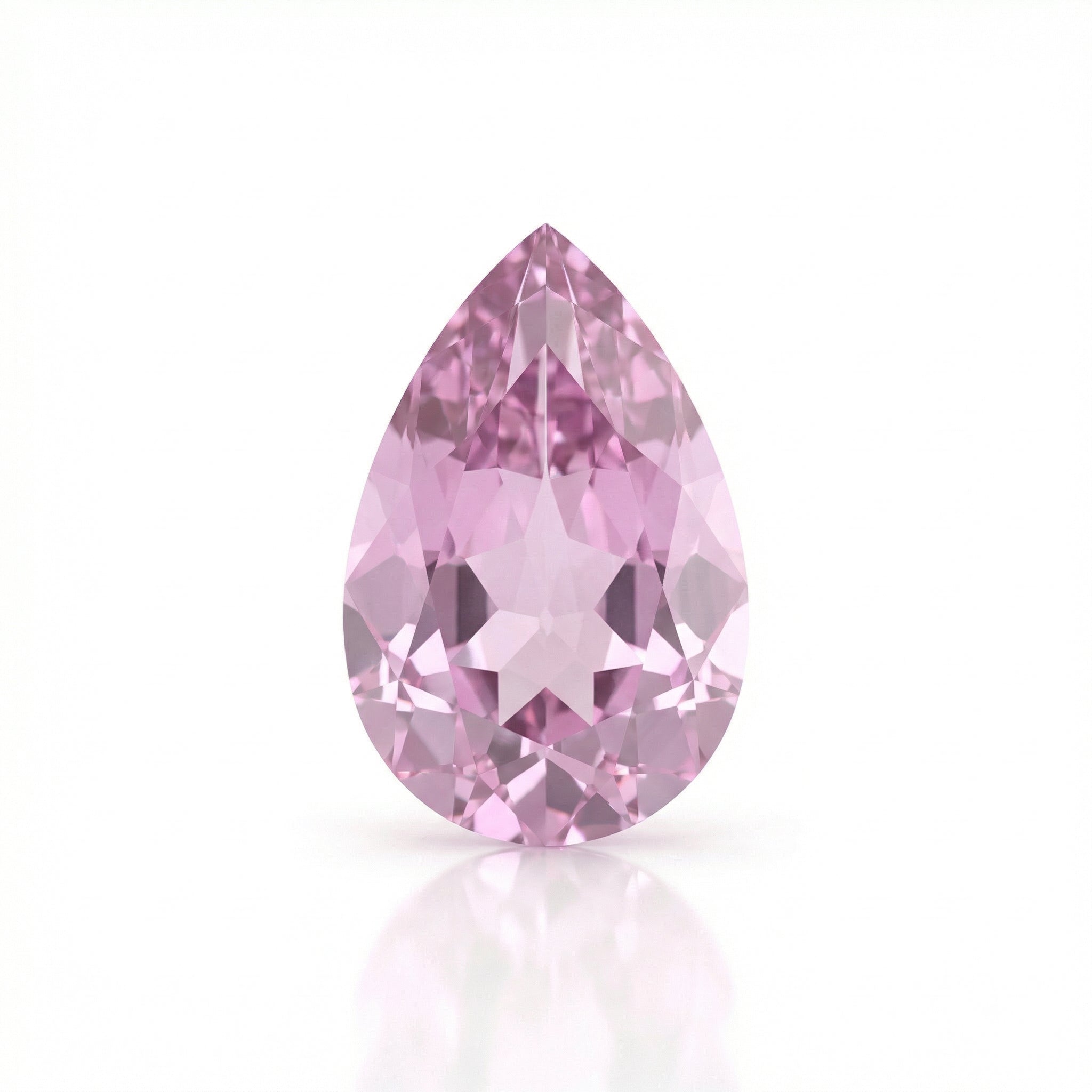 IGI Certified Laboratory Grown Pink Sapphire | 4.79 Carat Pear Mixed Cut | Luxury Gemstone-Saleh Sallom Main image