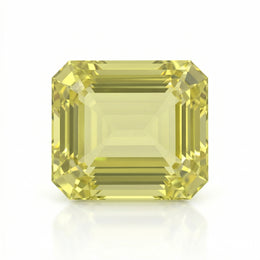 IGI Certified Laboratory Grown Yellow Sapphire | 17.99 Carat Emerald Cut | Statement Luxury Gemstone-Saleh Sallom