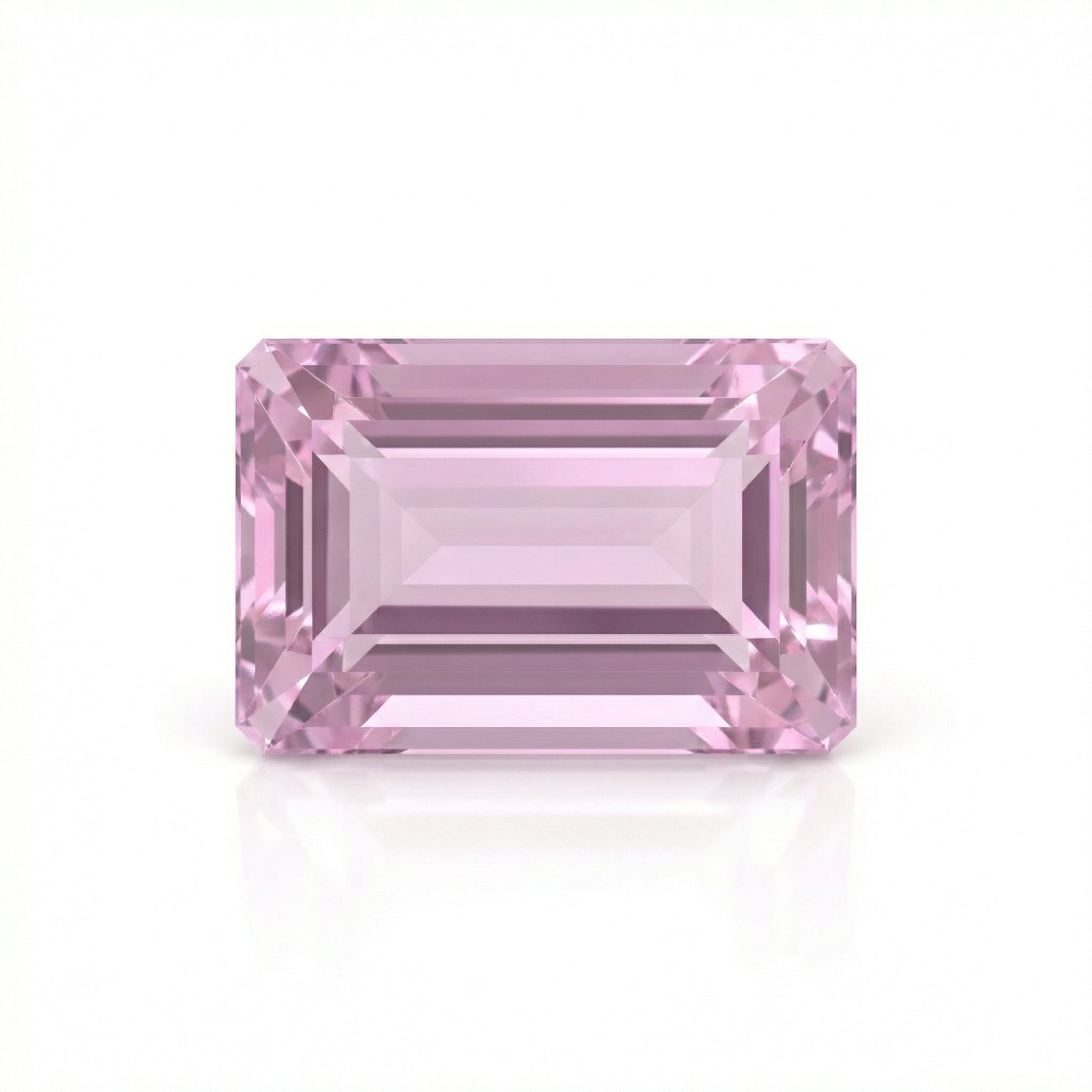 IGI Certified Laboratory Grown Pink Sapphire | 7.86 Carat Rectangular Step Cut | Luxury Statement Gemstone-Saleh Sallom Main image