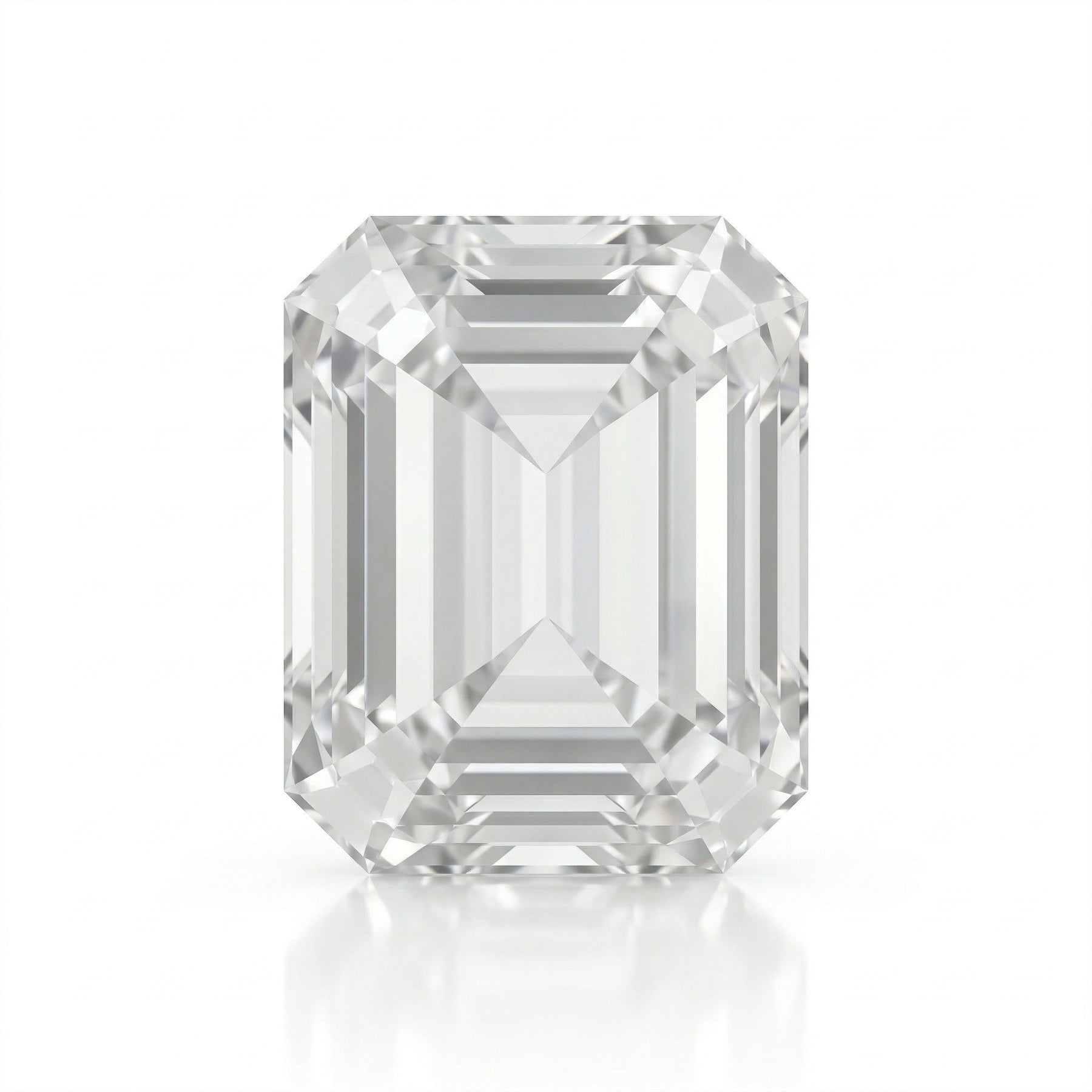 IGI Certified Laboratory Grown Colorless Sapphire | 4.98 Carat Emerald Cut | Luxury Clear Gemstone-Saleh Sallom