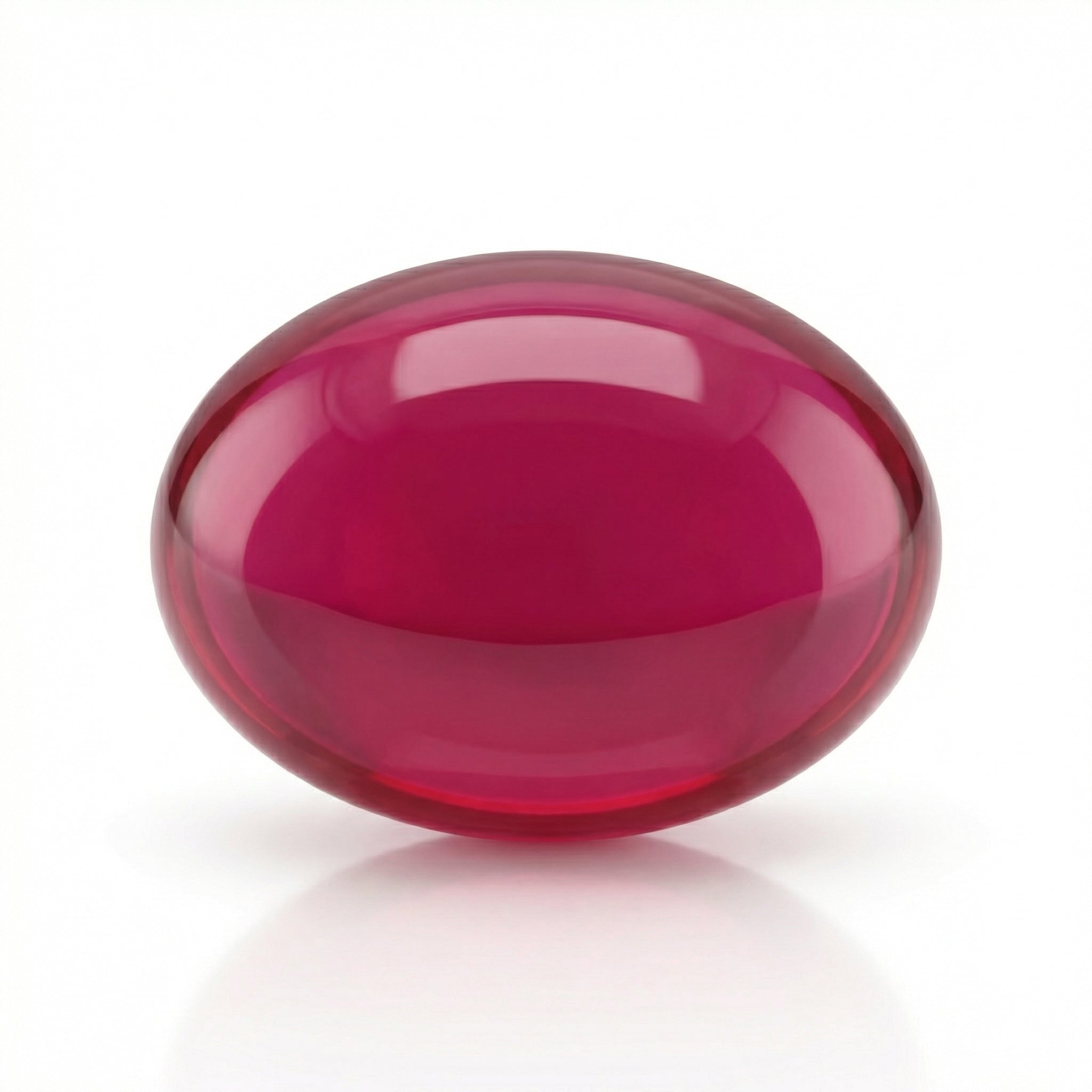 IGI Certified Laboratory Grown Star Ruby | 13.43 Carat Oval Cabochon | Rare Luxury Gemstone-Saleh Sallom Main image