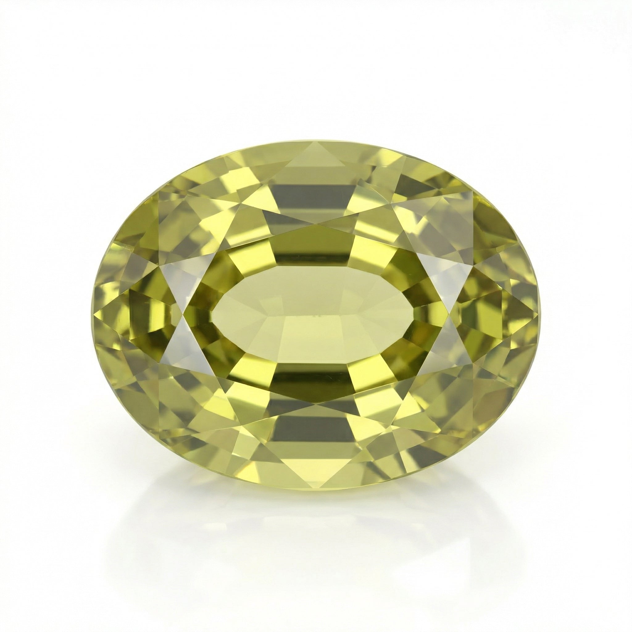 IGI Certified Laboratory Grown Yellow Sapphire | 3.89 Carat Oval Mixed Cut | Fine Luxury Gemstone-Saleh Sallom Main image