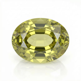 IGI Certified Laboratory Grown Yellow Sapphire | 3.89 Carat Oval Mixed Cut | Fine Luxury Gemstone-Saleh Sallom