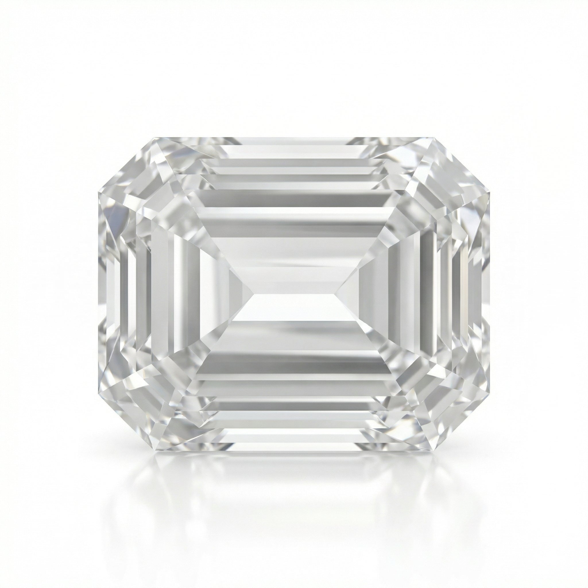 IGI Certified Laboratory Grown Colorless Sapphire | 3.75 Carat Emerald Cut | Fine Luxury Gemstone-Saleh Sallom Main image