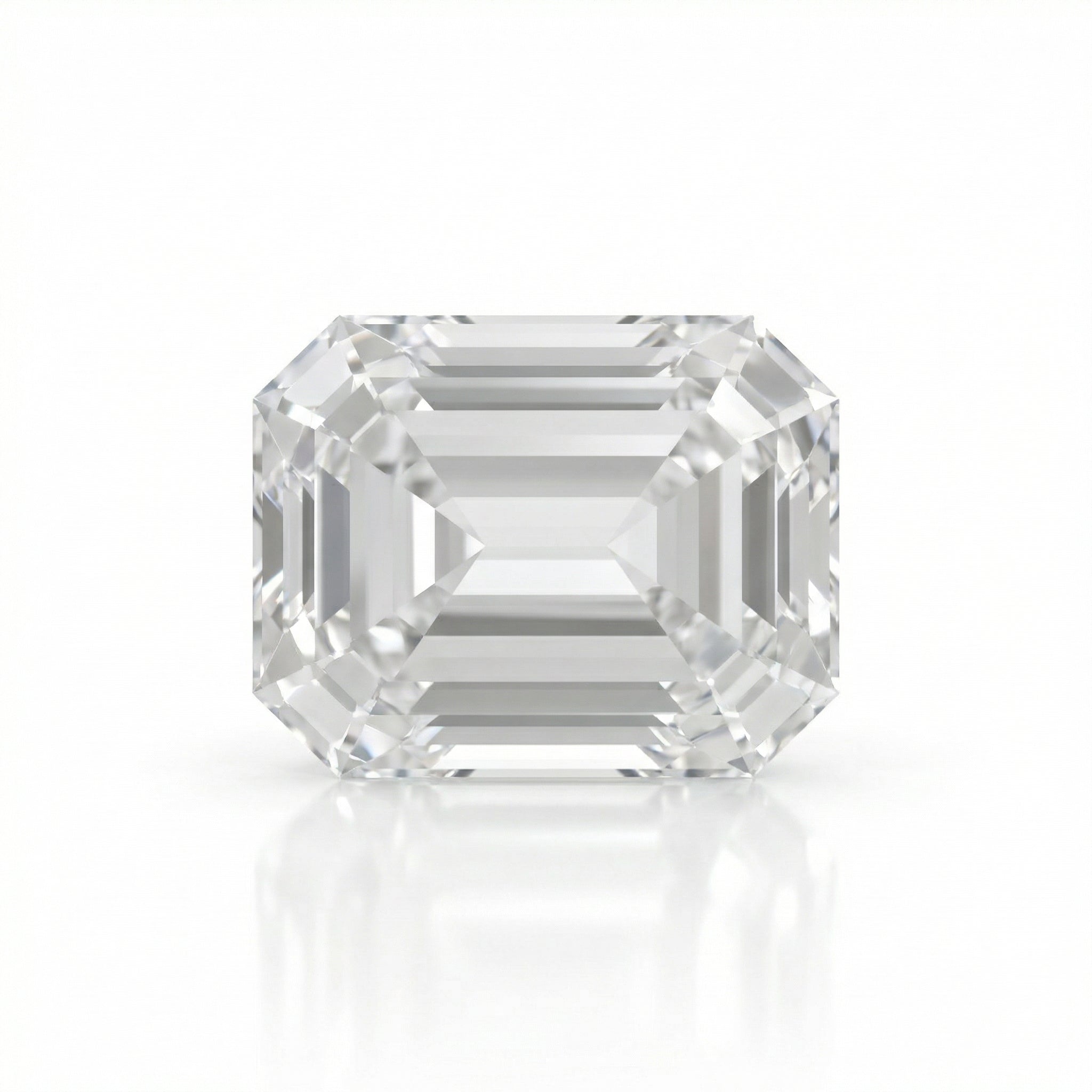 IGI Certified Laboratory Grown Colorless Sapphire | 7.05 Carat Emerald Cut | Luxury Statement Gemstone-Saleh Sallom Main image