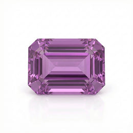 IGI Certified Laboratory Grown Pink Sapphire | 6.41 Carat Emerald Cut | Luxury Statement Gemstone-Saleh Sallom