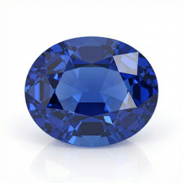 IGI Certified Laboratory Grown Blue Sapphire | 9.23 Carat Oval Mixed Cut | Premium Deep Blue Gemstone-Saleh Sallom