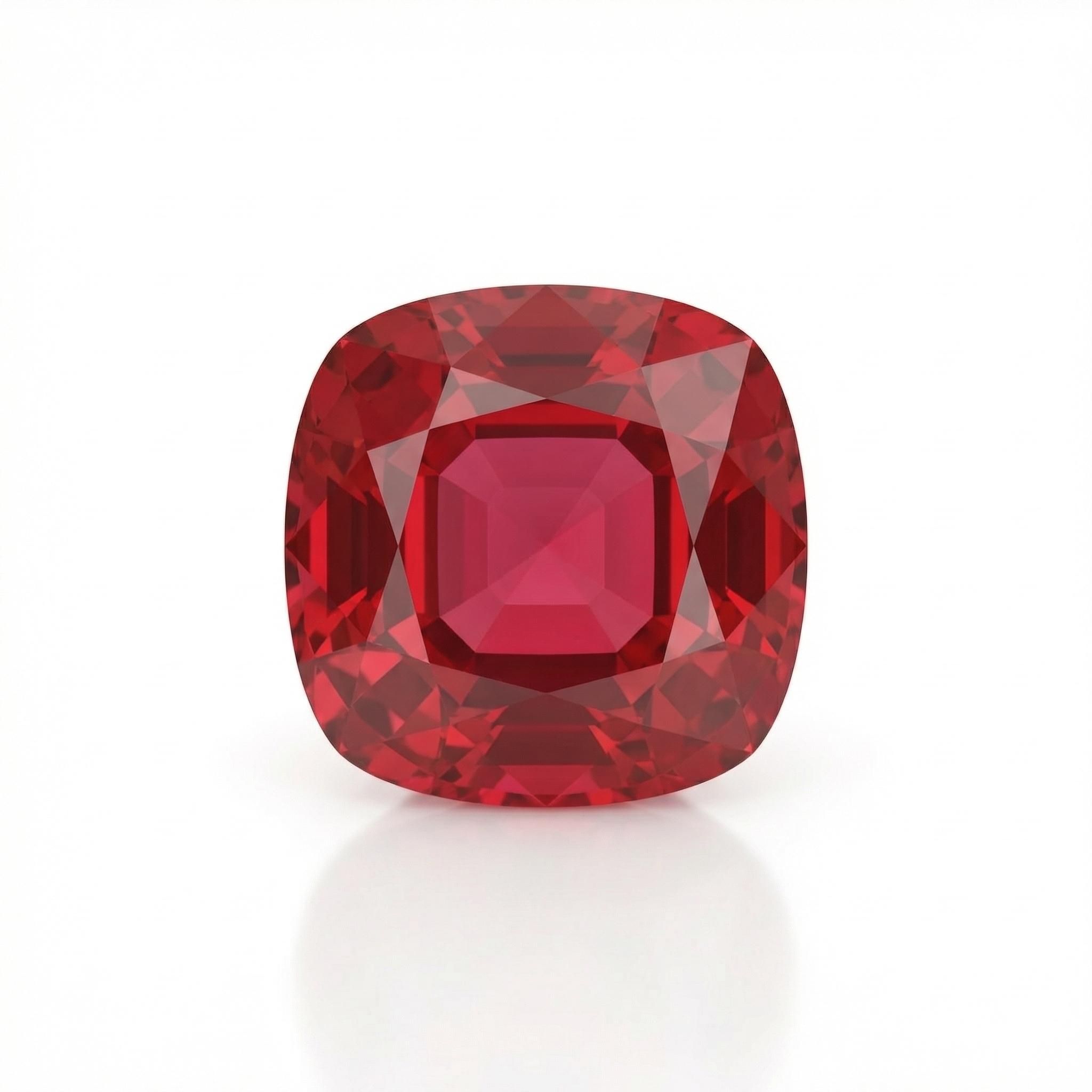 IGI Certified Laboratory Grown Ruby | 4.68 Carats Cushion Cut | Purplish Red Ruby-Saleh Sallom Main image