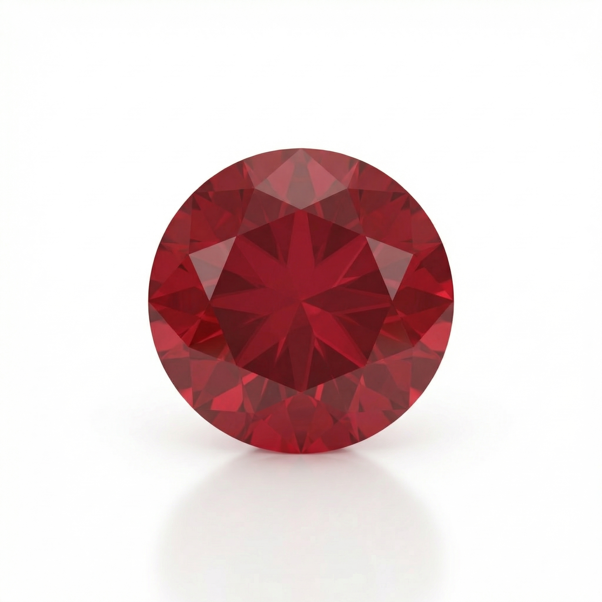 IGI Certified Laboratory Grown Ruby | 1.65 Carat Round Brilliant Cut | Purplish Red Ruby-Saleh Sallom Main image