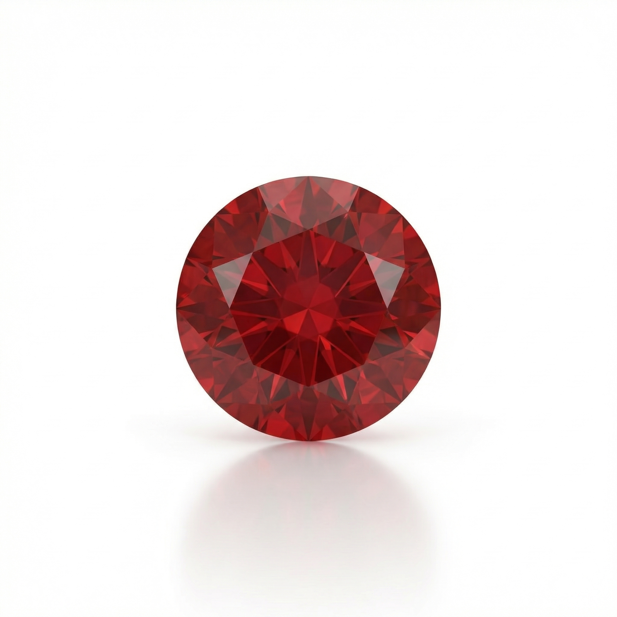 IGI Certified Laboratory Grown Ruby | 2.30 Carats Round Brilliant Cut | Purplish Red Ruby-Saleh Sallom Main image