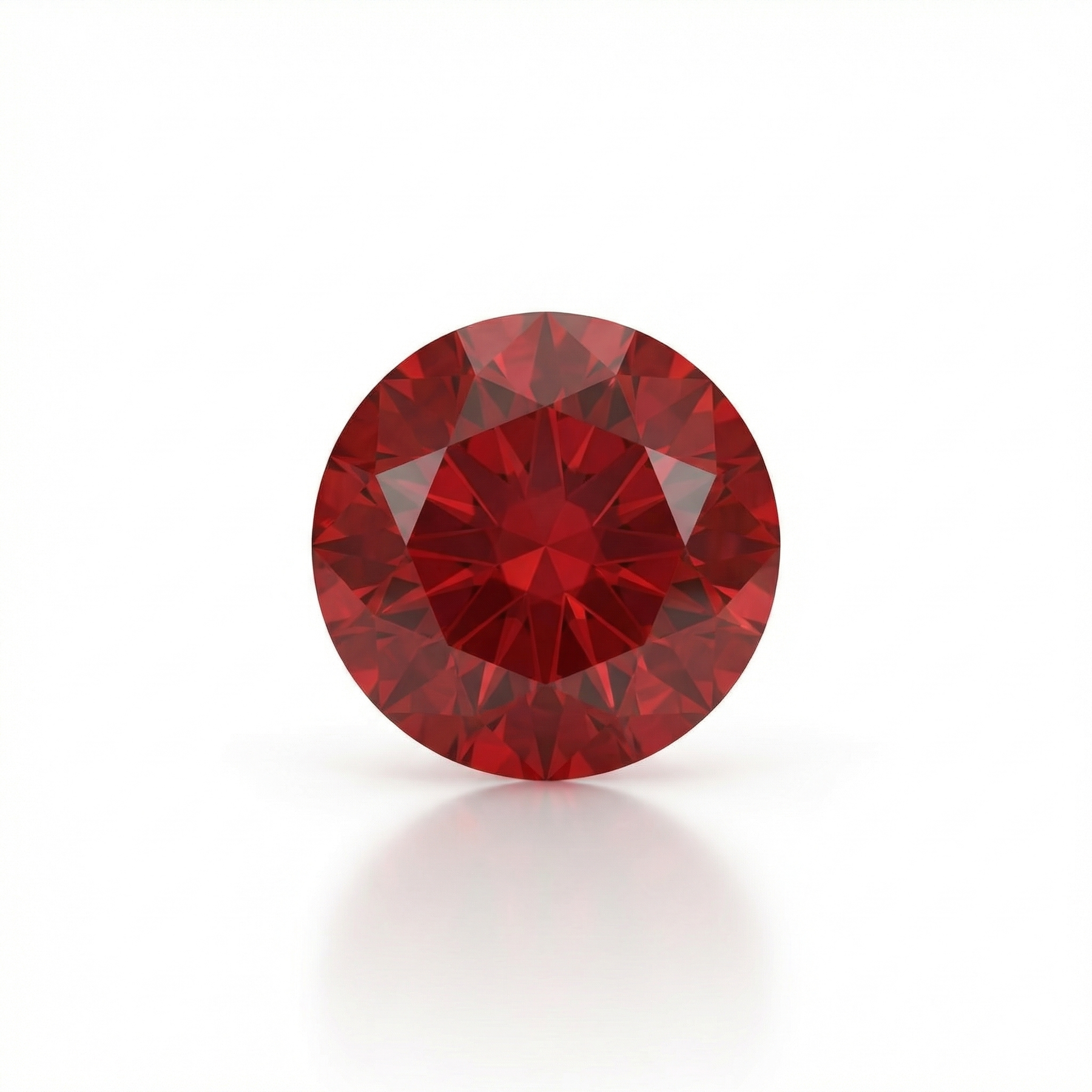 IGI Certified Laboratory Grown Ruby | 2.30 Carats Round Brilliant Cut | Purplish Red Ruby-Saleh Sallom