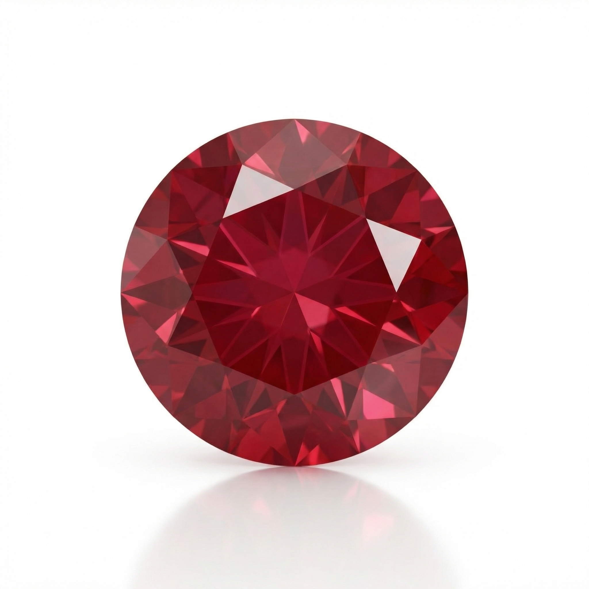 IGI Certified Laboratory Grown Ruby | 1.51 Carat Round Brilliant Cut | Purplish Red Ruby-Saleh Sallom Main image