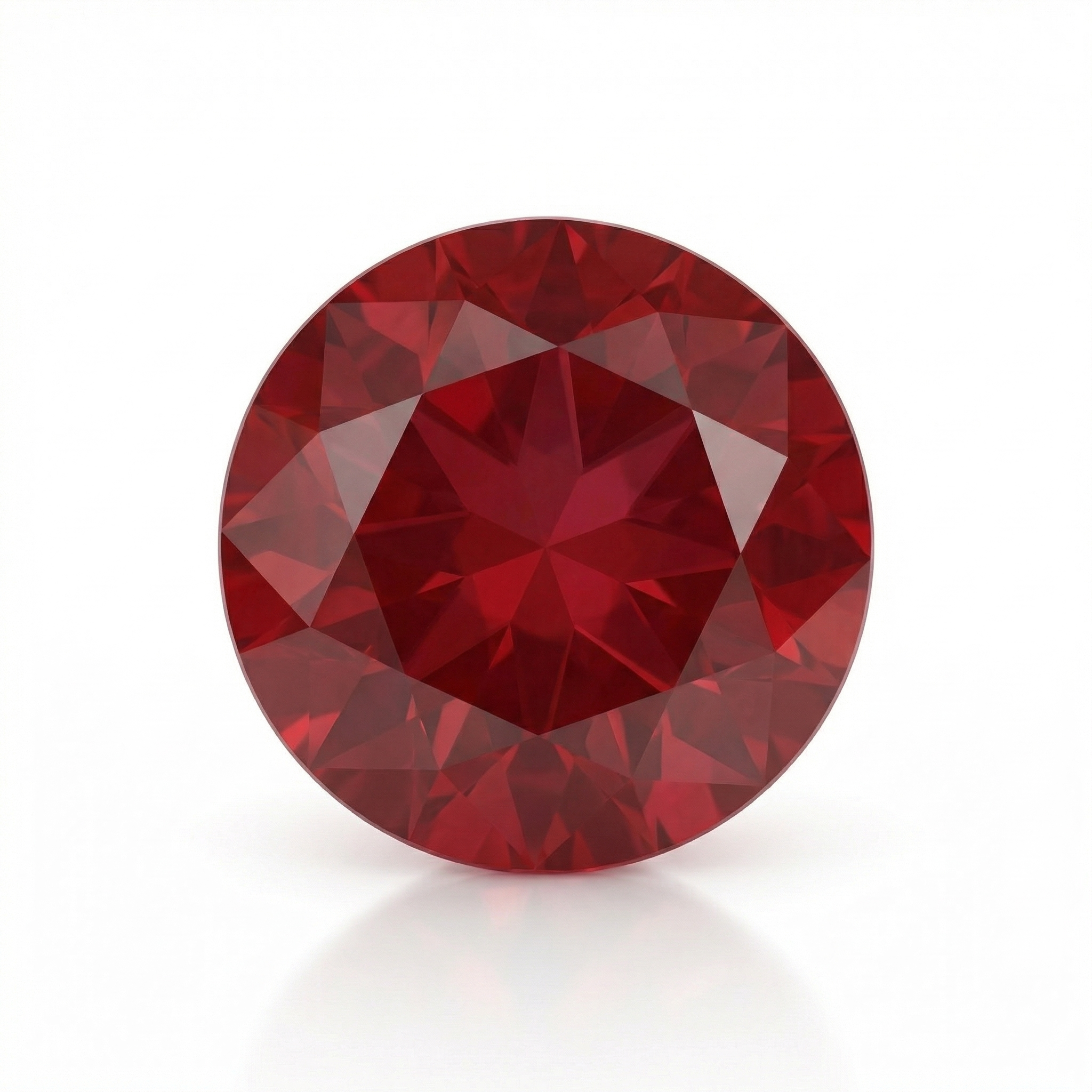 IGI Certified Laboratory Grown Ruby | 1.58 Carat Round Brilliant Cut | Purplish Red Ruby-Saleh Sallom Main image