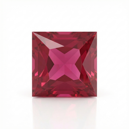 IGI Certified Laboratory Grown Ruby | 1.25 Carat Princess Cut | Purplish Red Gemstone-Saleh Sallom