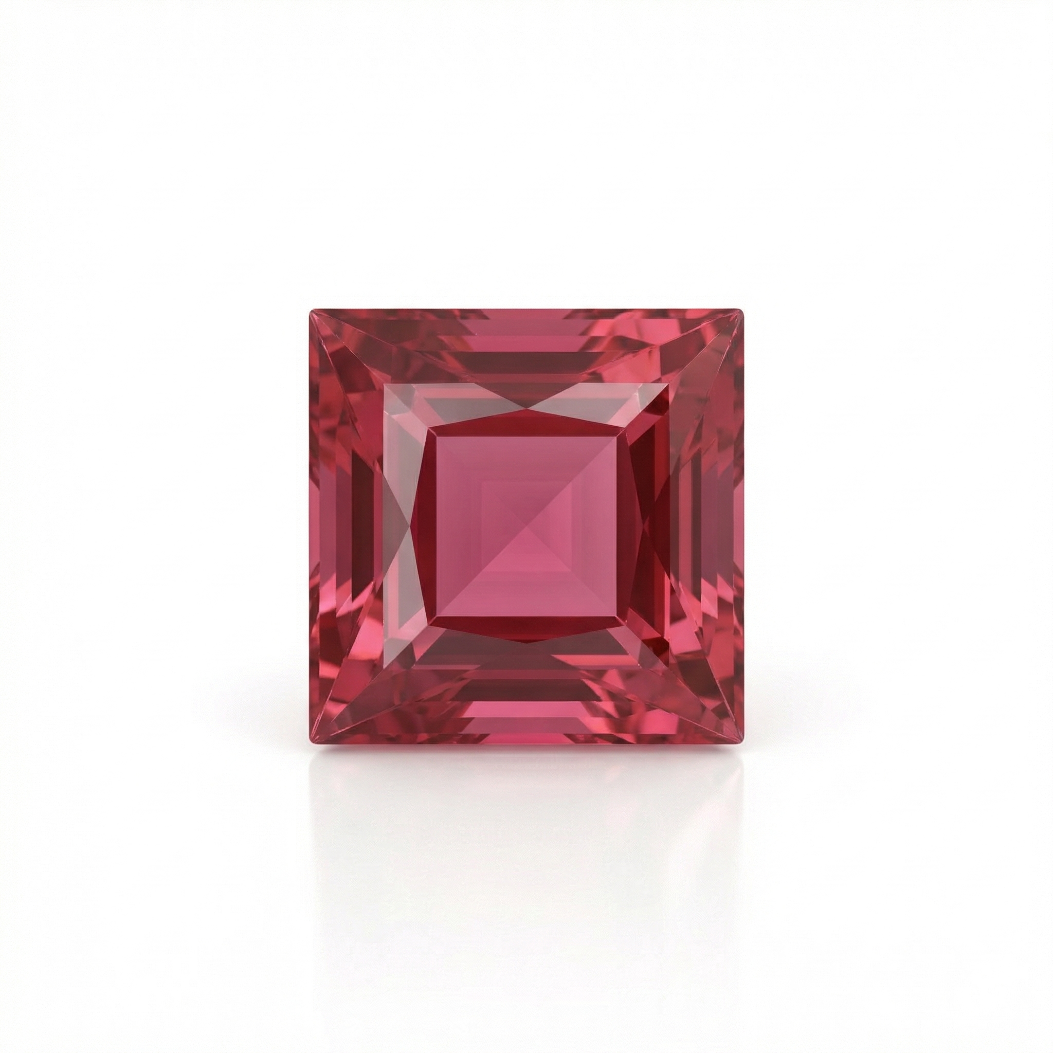 IGI Certified Laboratory Grown Ruby | 1.22 Carat Princess Cut | Purplish Red Ruby-Saleh Sallom Main image