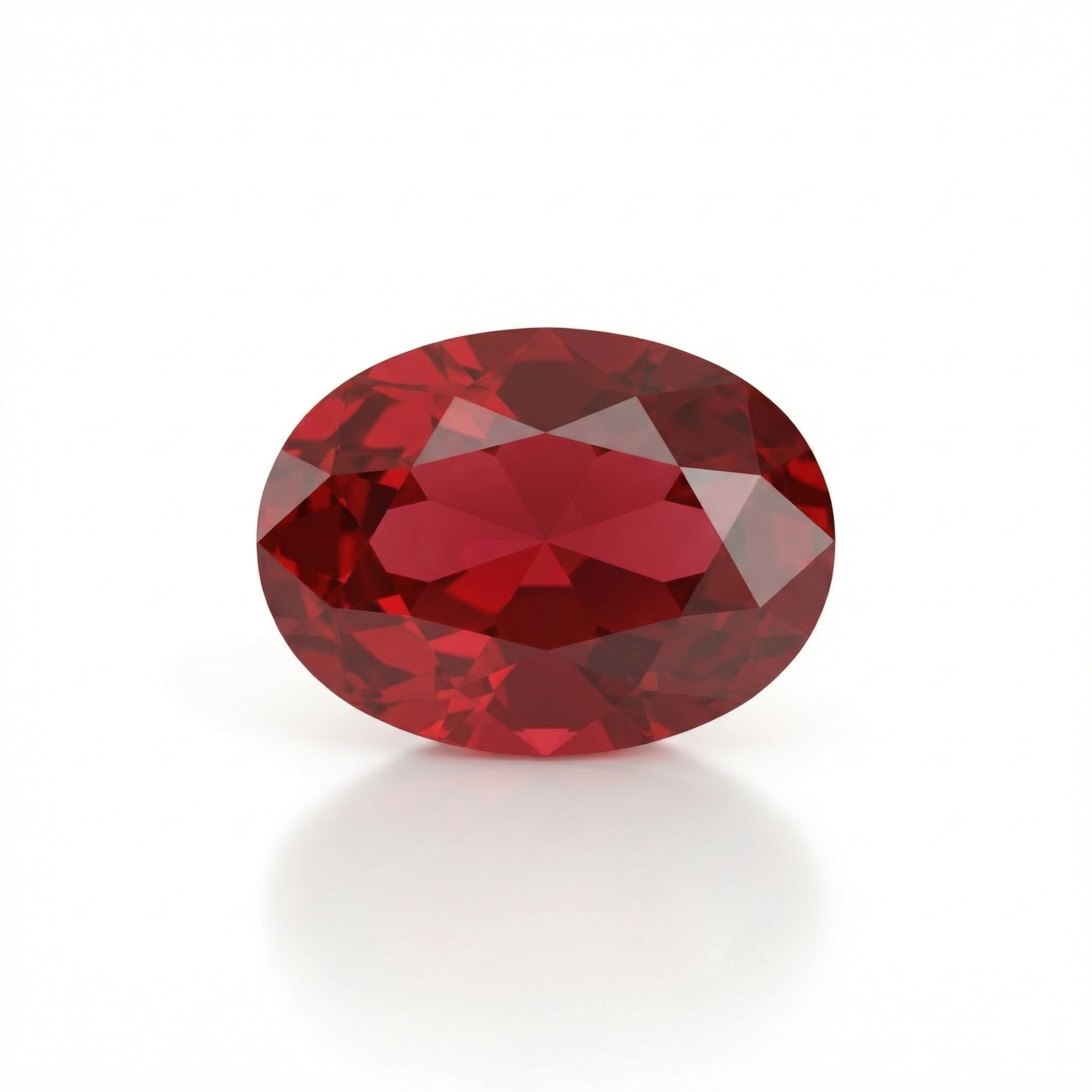 IGI Certified Laboratory Grown Ruby | 6.63 Carat Oval Brilliant Cut | Purplish Red Investment Gemstone-Saleh Sallom Main image