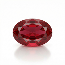 IGI Certified Laboratory Grown Ruby | 7.01 Carat Oval Brilliant Cut | Purplish Red Luxury Gemstone-Saleh Sallom