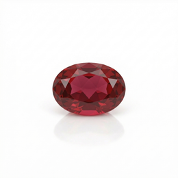 IGI Certified Laboratory Grown Ruby | 8.04 Carat Oval Mixed Cut | Purplish Red Collector Gemstone-Saleh Sallom