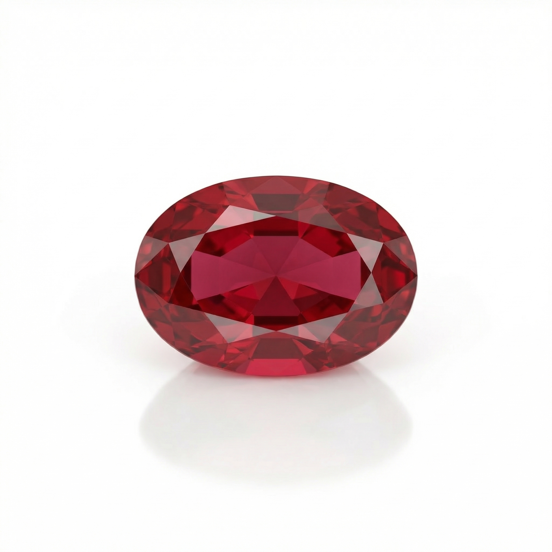 IGI Certified Laboratory Grown Ruby | 7.00 Carat Oval Brilliant Cut | Purplish Red Luxury Gemstone-Saleh Sallom