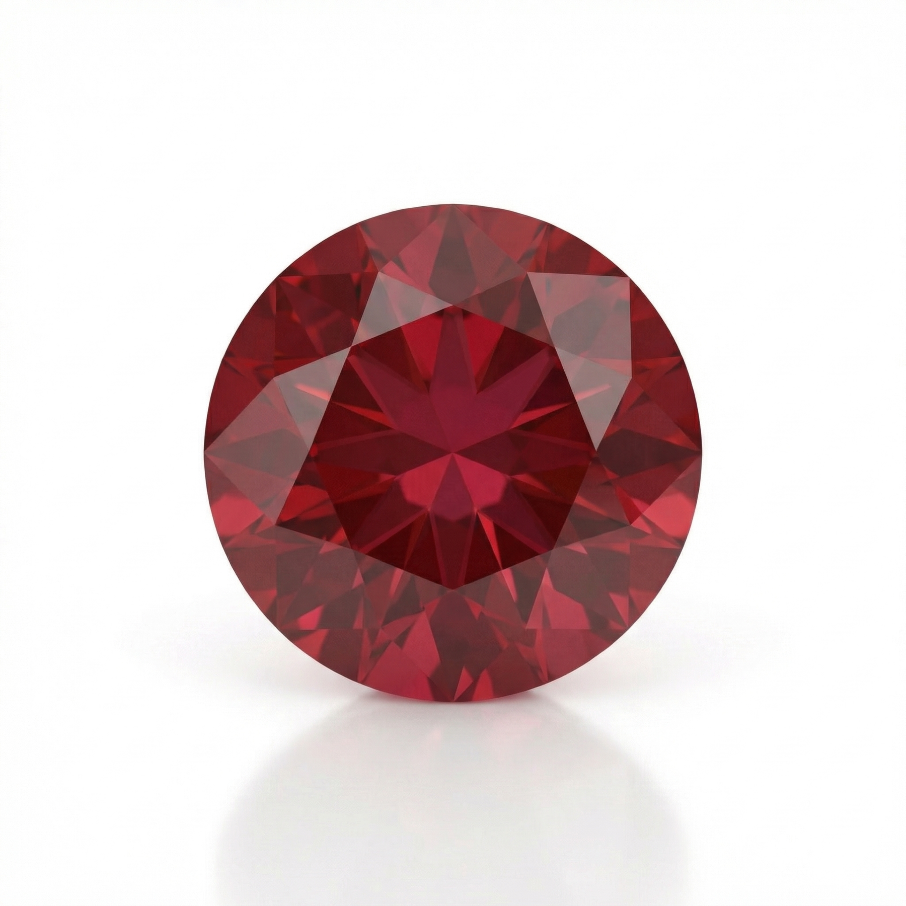 IGI Certified Laboratory Grown Ruby | 0.96 Carat Round Brilliant Cut | Purplish Red Ruby-Saleh Sallom