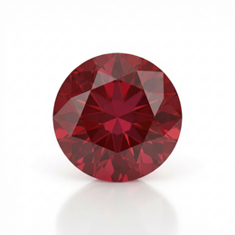 IGI Certified Laboratory Grown Ruby | 0.96 Carat Round Brilliant Cut | Purplish Red Ruby-Saleh Sallom