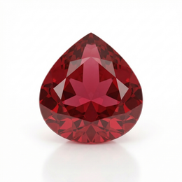 IGI Certified Laboratory Grown Ruby | 9.22 Carat Pear Mixed Cut | Purplish Red Masterpiece Gemstone-Saleh Sallom
