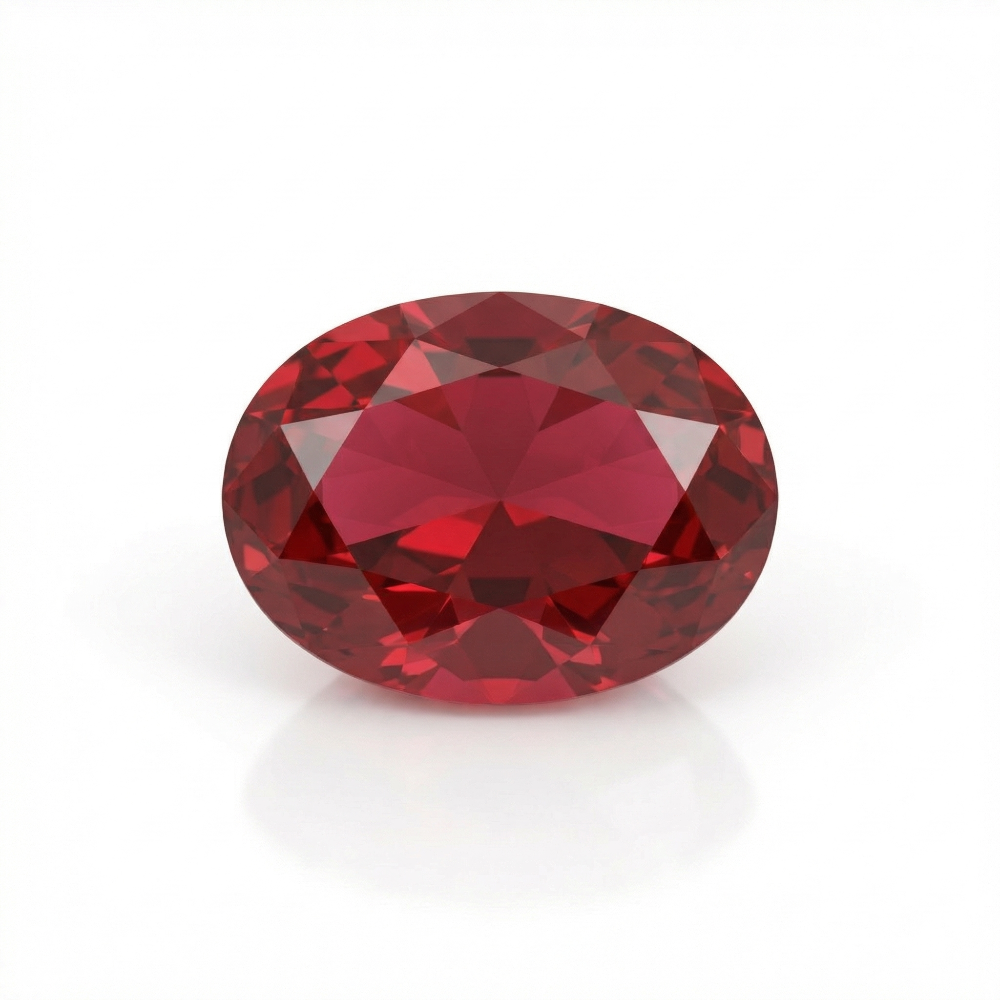 IGI Certified Laboratory Grown Ruby | 6.73 Carat Oval Brilliant Cut | Purplish Red Luxury Ruby-Saleh Sallom Main image
