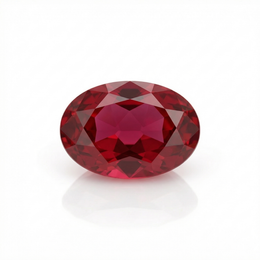 IGI Certified Laboratory Grown Ruby | 7.85 Carat Oval Mixed Cut | Purplish Red Luxury Ruby-Saleh Sallom